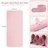 Subay Nail Art Table Mat, Soft Microfiber PU Leather Nail Hand Rest Cushion, Foldable Manicure Pad - Pink