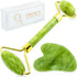 Jade Roller & Gua Sha Facial Tools, Natural Anti-Aging Skin-Care Tool for Rejuvenating Facial Skin
