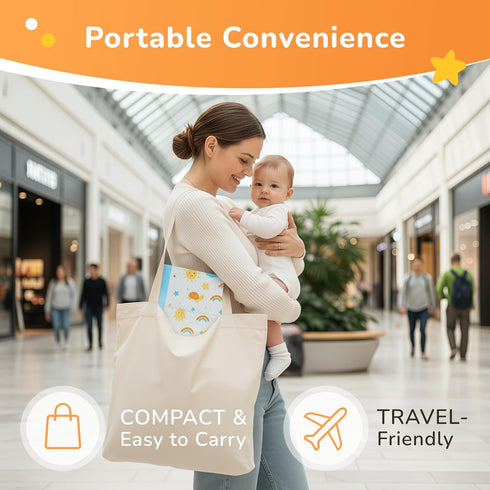 SunnyGuard 13 18 Inches, 50 6 33 46 CM Disposable Changing Pads for Baby x Diaper Changing Pad with Unique Design
