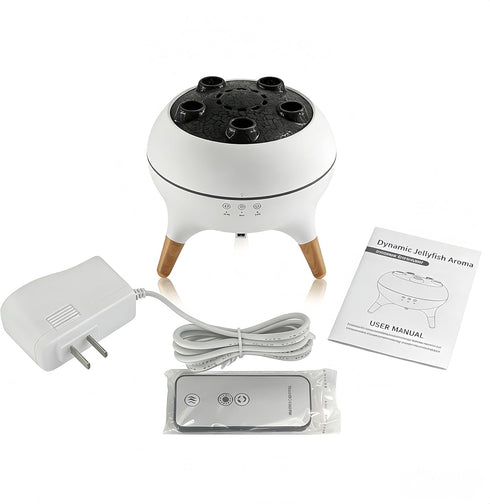 hwnguJ 250ML 7 4/8H Setting Upgrade Dynamic Jellyfish Diffuser, Cool Mist Humidifier with Color-Changing Lights, Smoke