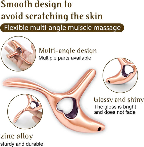 OSNBY Trigger Point Gua Sha Massager Myofascial Release Muscle Scraper, Deep Tissue Tool Fascia Thumb Saver, Heart