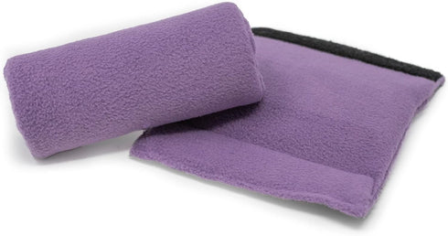 Universal Walker Hand Grip Covers, Luxurious Soft Fleece with Memory Foam Cores, Playful Purple