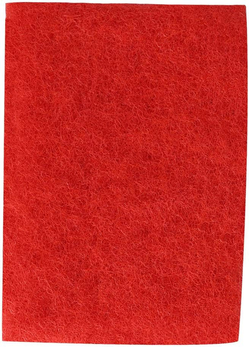 uxcell 5pcs Non-Scratch Scouring Pad - 6"x4" Scrub Pads for Kitchen Scouring, Red