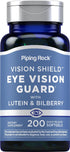 Piping Rock Lutein and Zeaxanthin Supplements, 200 Softgels, Eye Vision Vitamins Complex