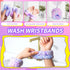 WSYUB Spa Headband and Matching Wrist Bands, Fuzzy Skincare Bow Headbands for Face Washing