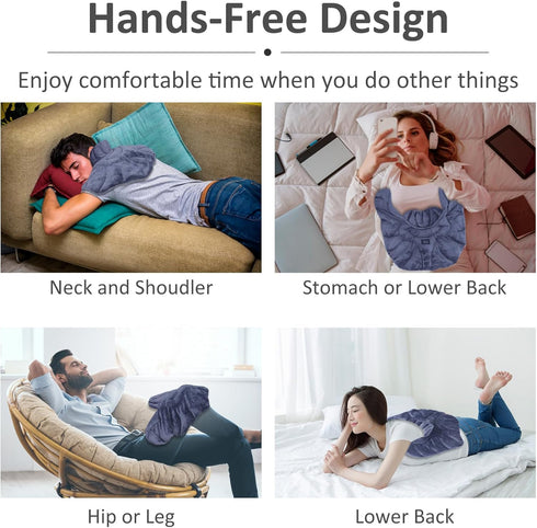Microwavable Relief Expert Shoulder Neck Heating Pad, Neck Wrap for Pain Relief, Soothing Muscle Pain, Stress & Tension