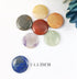 7 Chakra Stones Round Set - Natural Healing Crystals for Reiki, Meditation & Energy Balance, Spiritual Wellness