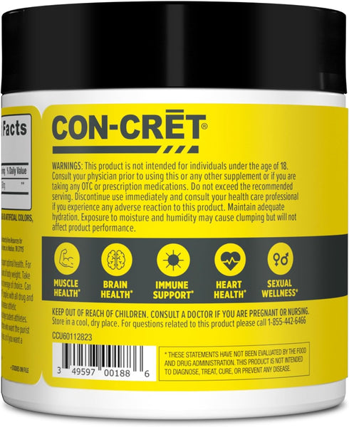 Creatine HCl Powder - Muscle, Cognitive, Cellular Energy Support, No Bloating or Cramps, USA Made & NSF Certified,