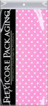 Flexicore Packaging Light Pink Polka Dot Gift Wrap Tissue Paper, 50 Sheets, Size: 15 Inch X 20 Inch