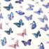 Butterfly Nail Art Stickers, 5D Self-Adhesive Spring Nail Stickers, Blue Pink 3D Embossed Nail Design