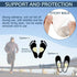 20 Pieces Metatarsal Felt Pads Foot Insert Pads for Pain Relief, Adhesive Foam Foot Pad (1/4 Inches Thick, White)