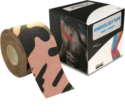 Kinesiology Therapeutic Tape for Athletic Sports Recovery - Pain Relief, Strong Adhesion, Waterproof, Original Cotton,