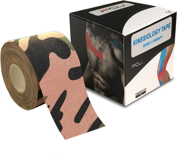Kinesiology Therapeutic Tape for Athletic Sports Recovery - Pain Relief, Strong Adhesion, Waterproof, Original Cotton,