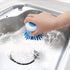 Dish Brush with Soap Dispenser for Kitchen Sink Scrubbing, 2pcs Blue