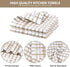 Nialnant 8 Pack Dish Cloths, 100% Cotton Soft Absorbent Cleaning Rags, Quick Drying Dish Towels for Kitchen (Little