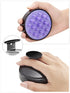 HEETA Hair Scalp Massager Brush, Updated Hair Shampoo Brush with Soft Silicone Bristles for All Hair Types (Black)