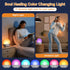 LUMLLSAJI 24 17 Dimmable Sunrise Alarm Clock, White Noise Sound Machine, Gentle Alarm Clocks for Bedrooms, Natural