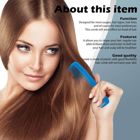 Soft 'N Style Hair Care 4-Pack Comb - Not Breakable - Mens Comb/Fine Tooth Comb