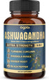 Ashwagandha Extract Capsule, Great Strength, 5in1 Ginger, Turmeric, Rhodiola Rosea & Black Pepper, 90 Capsules