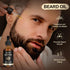 POP MODERN.C Beard Grooming Kit - 6pcs Beard Wash Shampoo, Beard Oil, Beard Balm, Comb, Brush, Scissors, Best Gift for