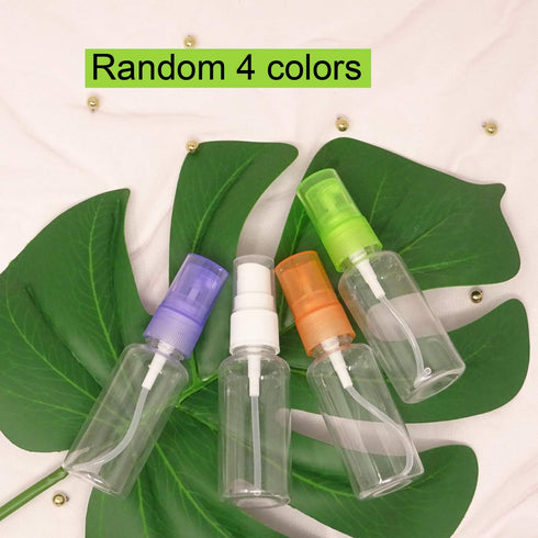 Honbay 4PCS 30ML Small Portable Reusable Plastic Fine Mist Spray Bottles - Transparent Travel Cosmetic Spray Bottles