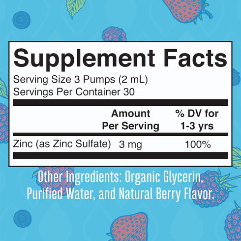 MaryRuth Organics Toddler Liquid Ionic Zinc Sulfate, 2 Fl Oz - Immune Support for Ages 1-3