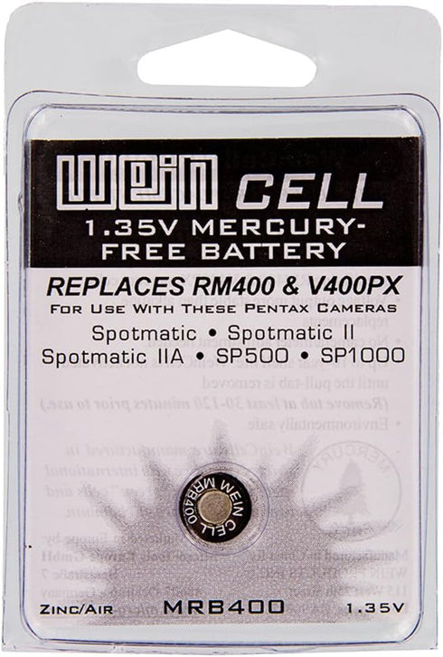 Exell Battery MRB400 1.35V Zinc Air Z400PX, E400N, EPX400, H-B, KX400, MRB400, PM400R, PX400, RM400, T400N, V400PX