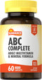 ABC Complete Multivitamin for Women & Men | 60 Caplets | Non-GMO & Gluten Free with Mineral Formula