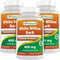 Best Naturals White Willow Bark 400 mg, 180 Capsules (Pack of 3)
