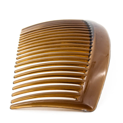 Yeshan 3.2" Plastic Hair Side Comb with Teeth Comb HairPin Clip for Women, Brown (12pcs)