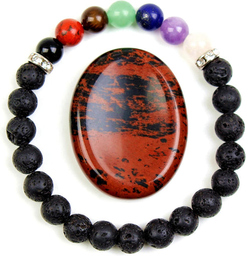 Thumb Worry Stone, Healing Crystal Pocket Palm Stone (Golden Swan)