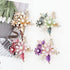 inSowni 4 Pack Luxury Glitter Jeweled Gems Rhinestones Vintage Butterfly Metal Barrettes Hair Clips