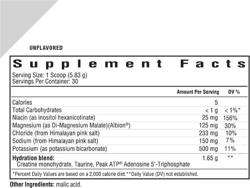 Seeking Health Optimal Electrolyte Powder, Unflavored, Vegan, 30 Servings for Hydration and Muscle Support