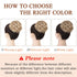 MORICA 1PCS Messy Hair Bun Scrunchies Extension, Curly Wavy Synthetic Chignon for Women (27/613#)