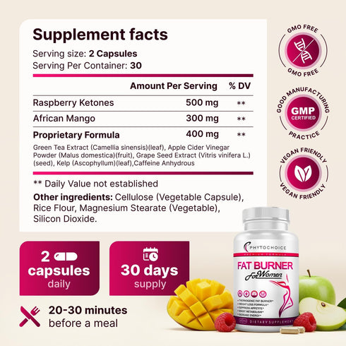 Slimming Belly Fat Burner for Women Powerful Weight Loss Pills That Target Stubborn Belly & Thigh Fat Thermogenic