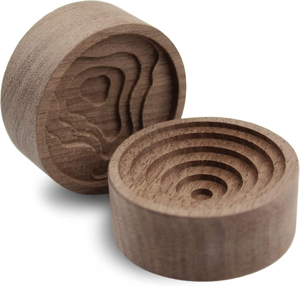 Essential Oil Diffuser: 2 Pieces Pack Wooden Aromatherapy Round Home Office Car Diffuser