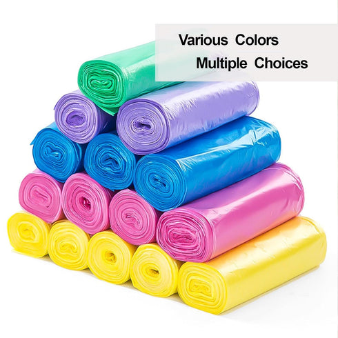 4 Gallon Small Trash Bags, 110 Count, Colorful Liners for Office Bedroom, Small Garbage Bags for Bathroom