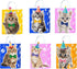 Cat Gift Bags Kitten Paper Goodie Bags, 12PCS for Kids Birthday, Pet Adoption, Cat Theme Party Supplies