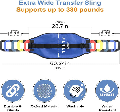UKYCEORA Belts for Seniors,Elderly Assistance Products,Transfer Sling/Belt,Lift Belt/Lift Sling,Gait Belts Transfer