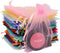 50pcs Organza Bags-Mix Color 3.54''x4.33'' Satin Drawstring Pouch for Wedding Party Favor Gift Bags