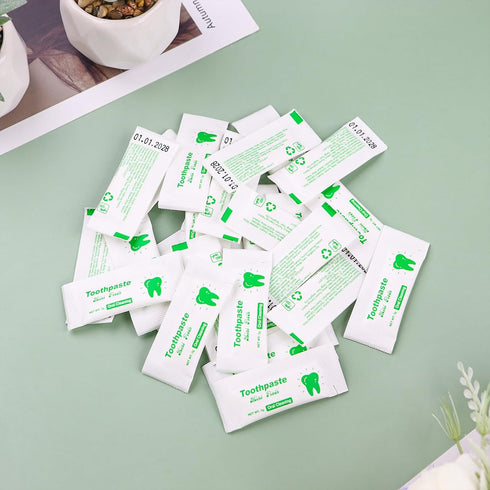 Pack 30,0.105 oz Too Small Bulk Travel Size Toothpaste of Extra Small Toothpaste Travel Size Bulk Mint Mini Disposable