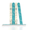 Onsen Secret Japanese Nail File, Professional 6-Pack, Double Sided Natural & Acrylic Nail Filers, Disposable