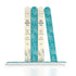 Onsen Secret Japanese Nail File, Professional 6-Pack, Double Sided Natural & Acrylic Nail Filers, Disposable
