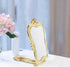 Nerien Antique Mirror Comb Set, Vintage Metal Handheld Makeup Mirror with Comb, Gold-1