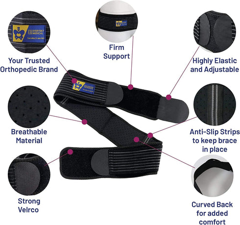 Everyday Medical SI Belt - Sacroiliac Joint Belt for Men and Women, Hip Support Brace