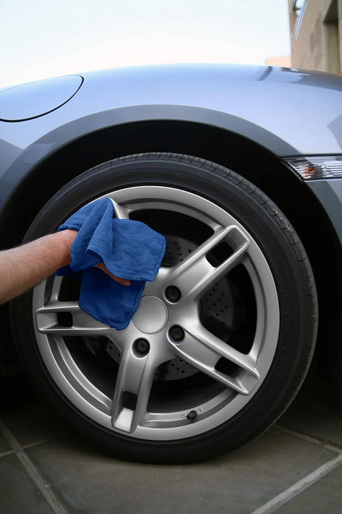 Avalon Towels Cotton Shop Rags - (Pack of 100) Size 12x14 Inches Cleaning Rags, Absorbent Shop Towels for Automobiles,