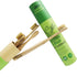 Gaia Guy Natural Bristle Bamboo Toothbrush 6-Pack, Compostable & Biodegradable Boar Bristle and Bamboo