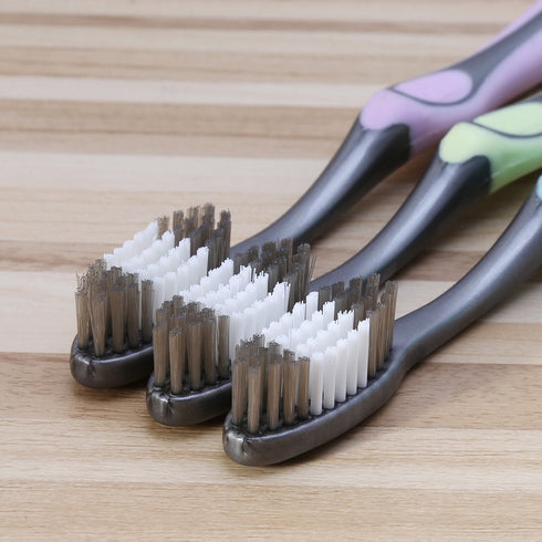 WOEIFGV 1pc Super Hard Bristles Tooth Brush For Adults Remove Coffee