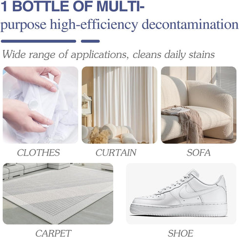 Active Enzyme Oil Stain Remover for Clothes, Stubborn Stains Cleaner, 2PCS Active Enzymatic Laundry