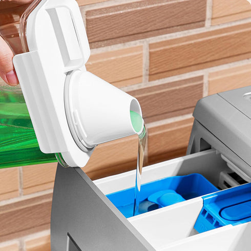 Vansza Fabric Softener Dispenser, Anti-Moisture Laundry Beads Dispenser with Measuring Cup, Laundry Detergent Storage